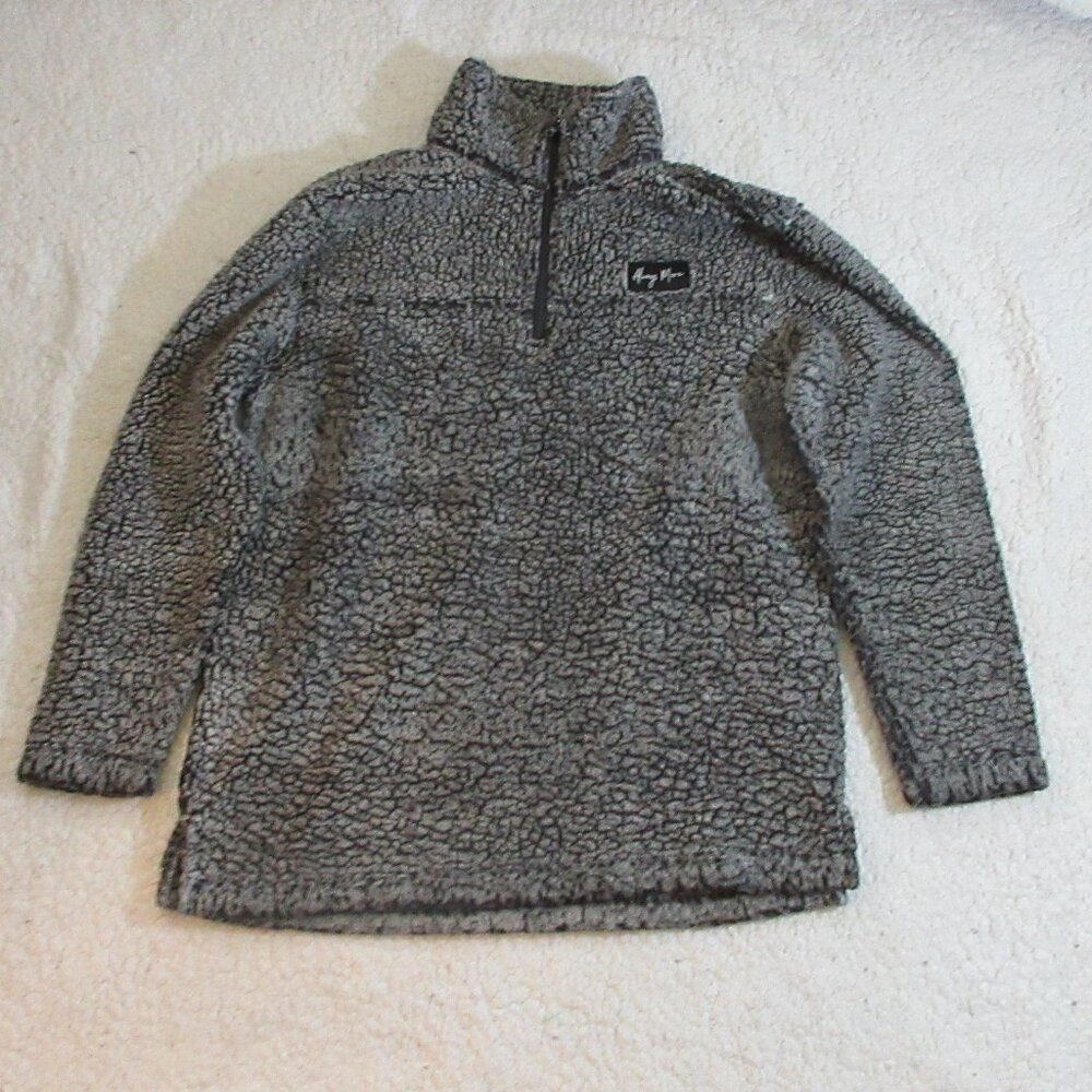 BoxerCraft Women's Quarter Zip Gray Pullover "Always More" Size Large
